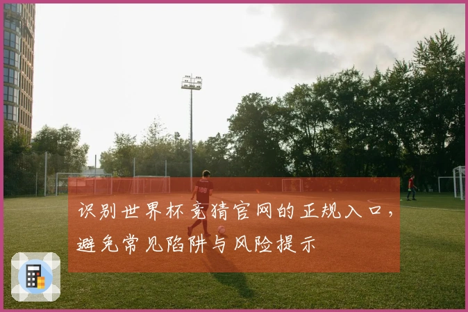 识别世界杯竞猜官网的正规入口，避免常见陷阱与风险提示